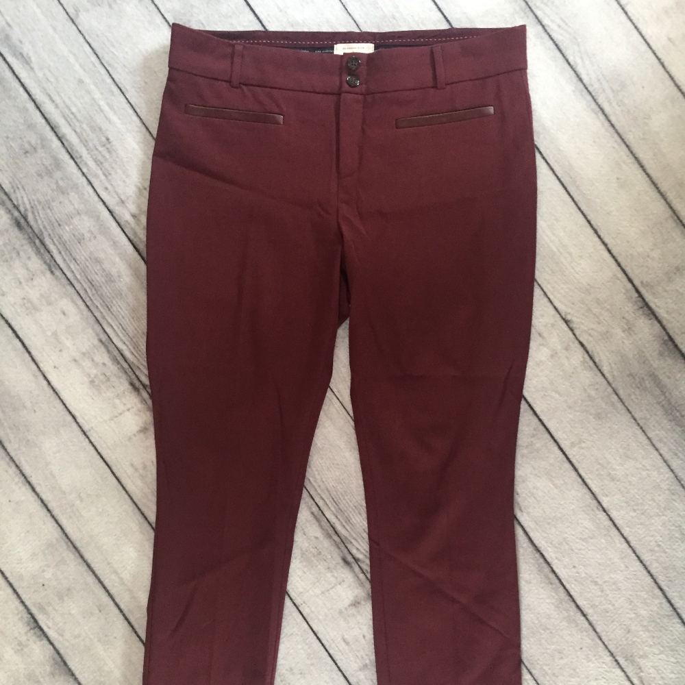 Anthropologie Women's Slacks, Size 12, Maroon